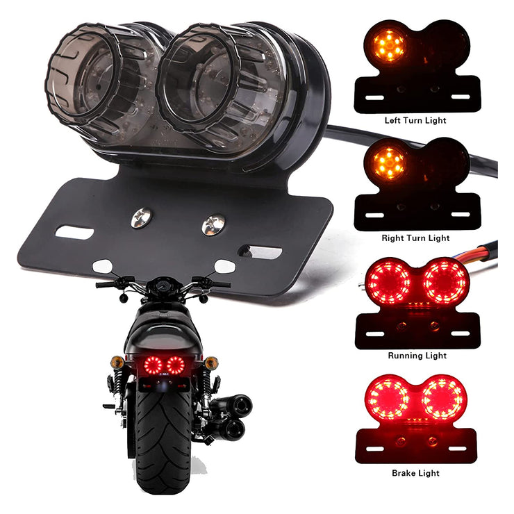 Dreamizer 40 LED 40W Motorcycle Tail Light Brake&Turn Signal Light with License Plate