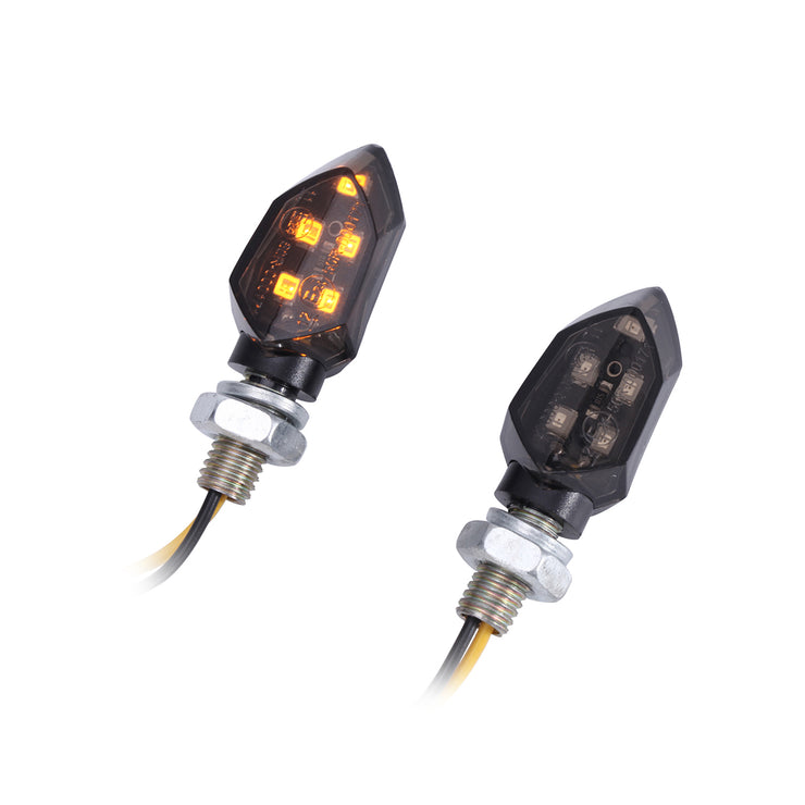 Dreamizer 4 PCS Motorcycle Indicators Turn Signal Lights 5 LED 12V