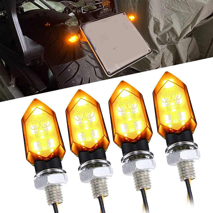 Dreamizer 4 PCS Motorcycle Indicators Turn Signal Lights 5 LED 12V