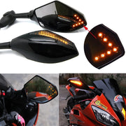 Dreamizer Motorcycle LED Turn Signal Rearview Mirrors