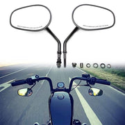 Dreamizer M8 Motorcycle Teardrop Rearview Mirrors Black