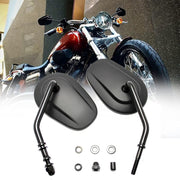 Dreamizer M8 Motorcycle Teardrop Rearview Mirrors Black